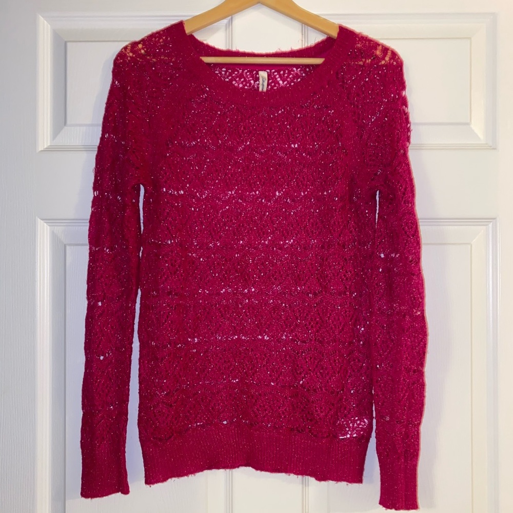 Pink Sparkly Sweater